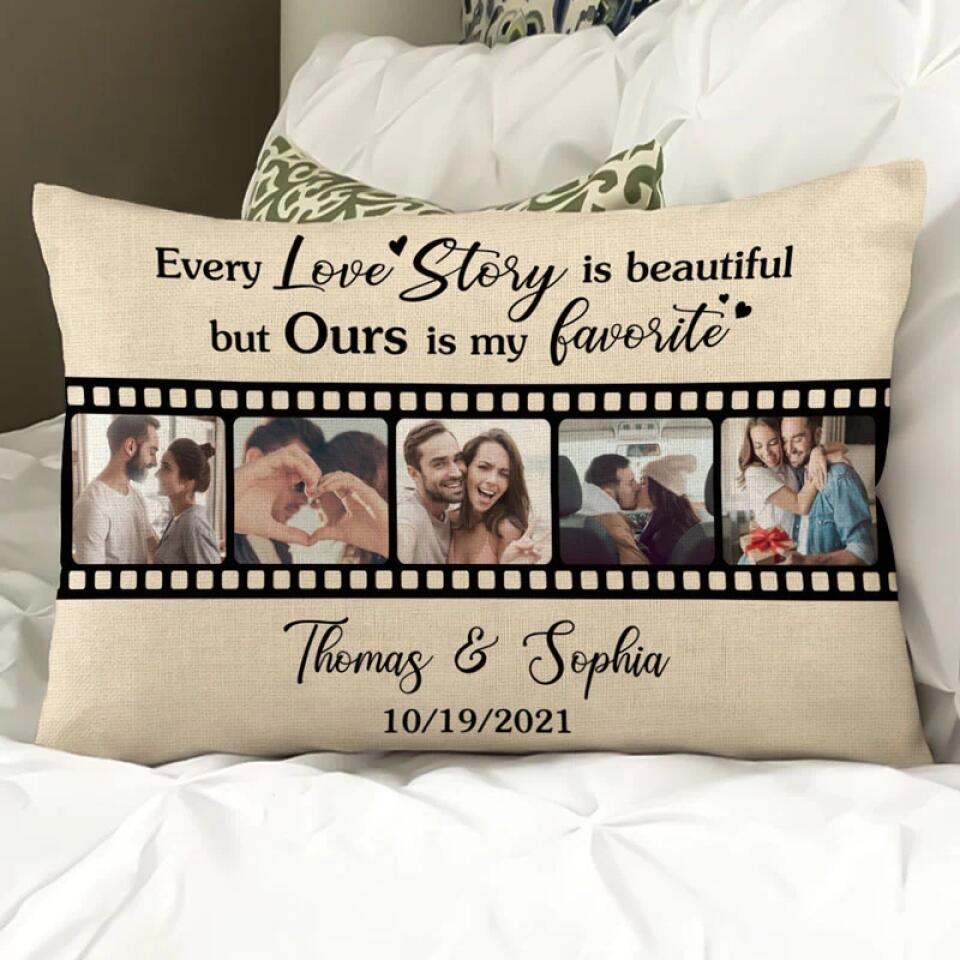 Every Love Story Is Beautiful Personalized Pillows