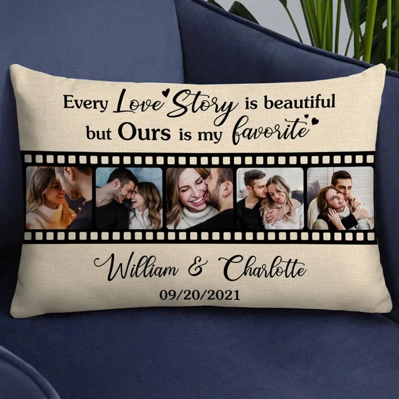 Every Love Story Is Beautiful Personalized Pillows