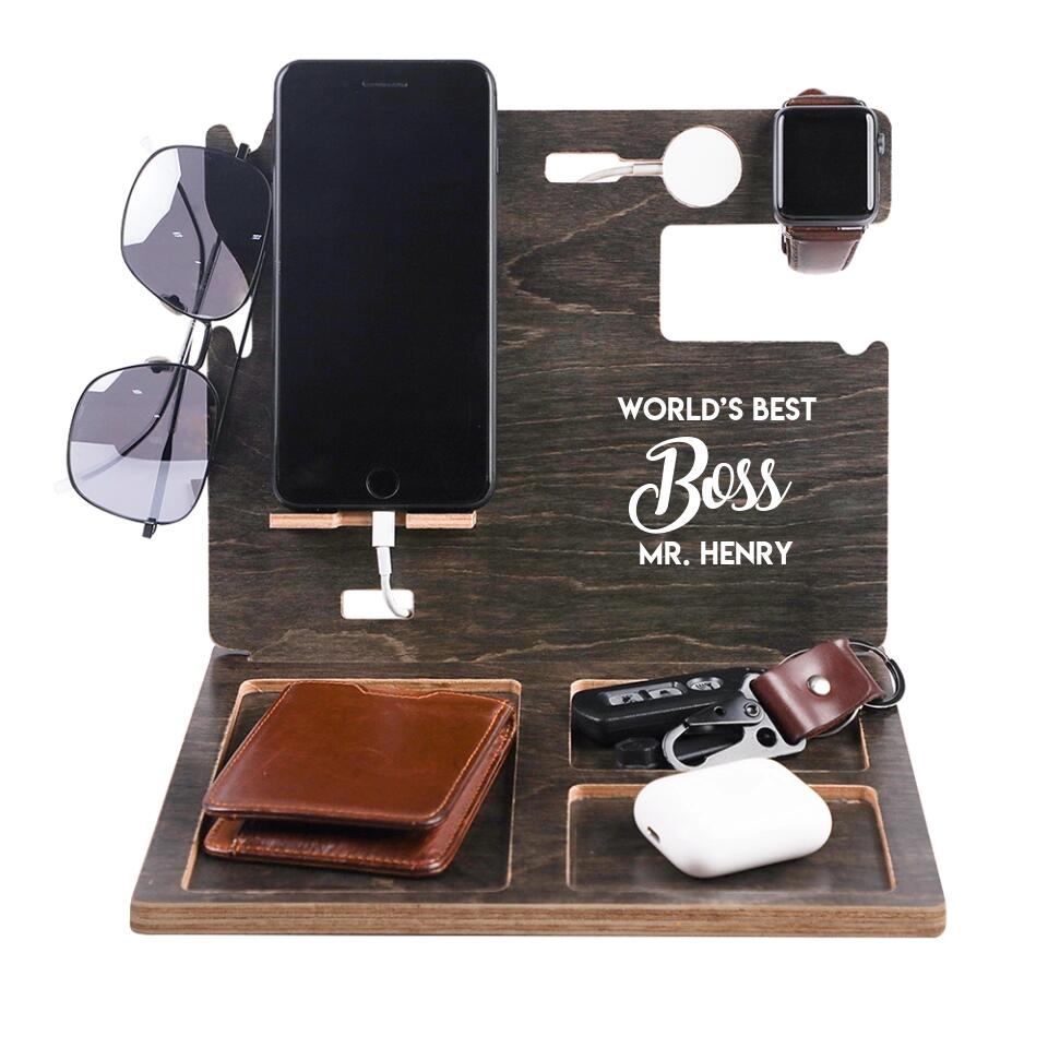 World's Best Mentor Boss Principal Personalized Dock Station