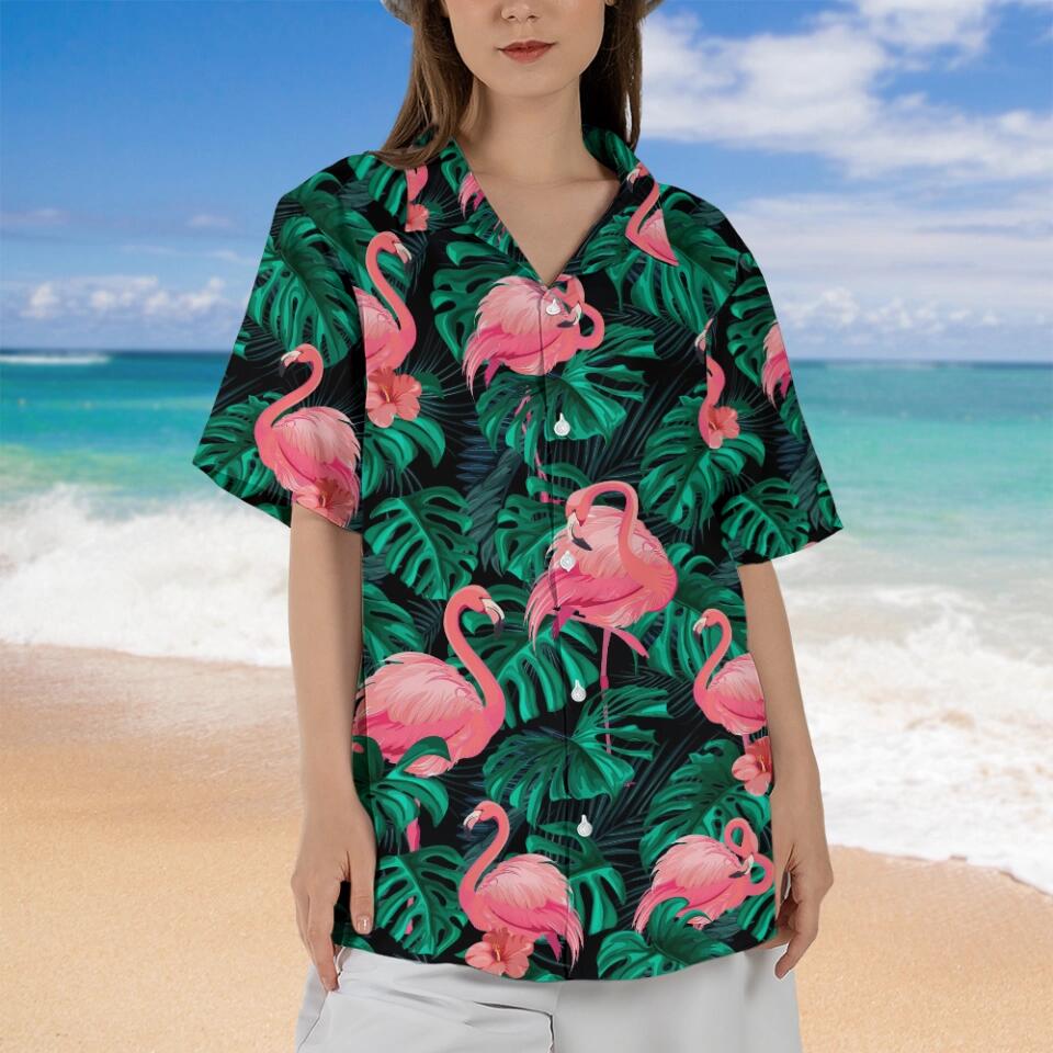 Flamingo Tropical Hawaii Shirt Summer Funny Gift For Holiday