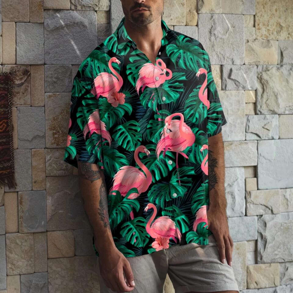 Flamingo Tropical Hawaii Shirt Summer Funny Gift For Holiday