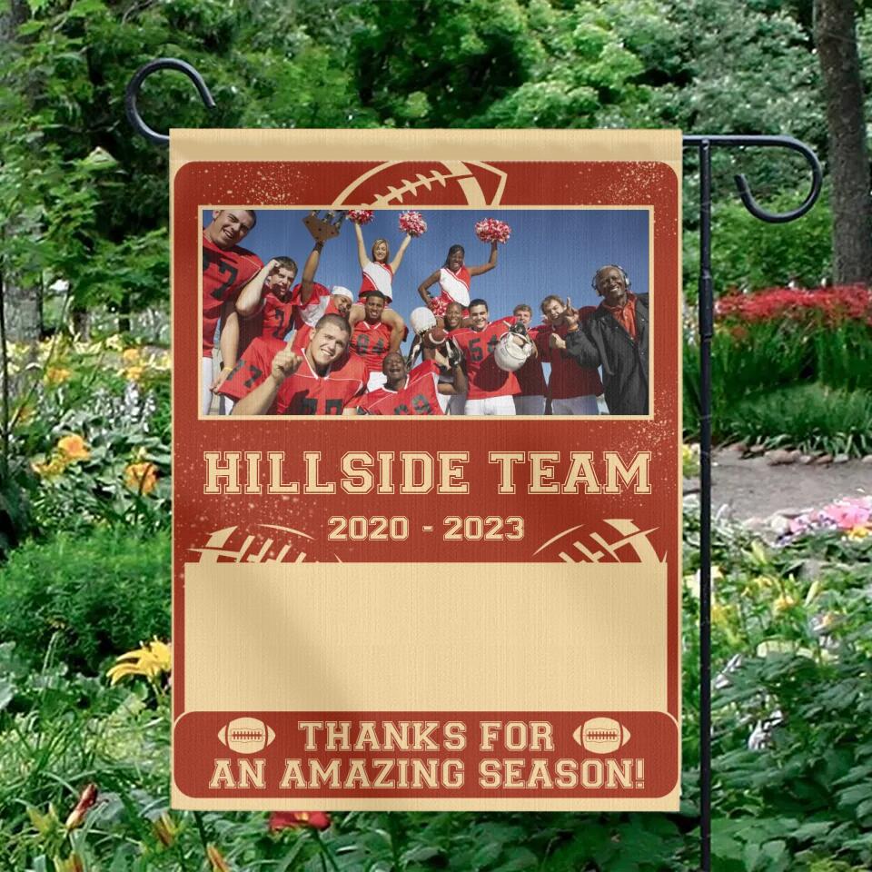 Thank For An Amazing Season - Personalized Flag - Gift for Football Team