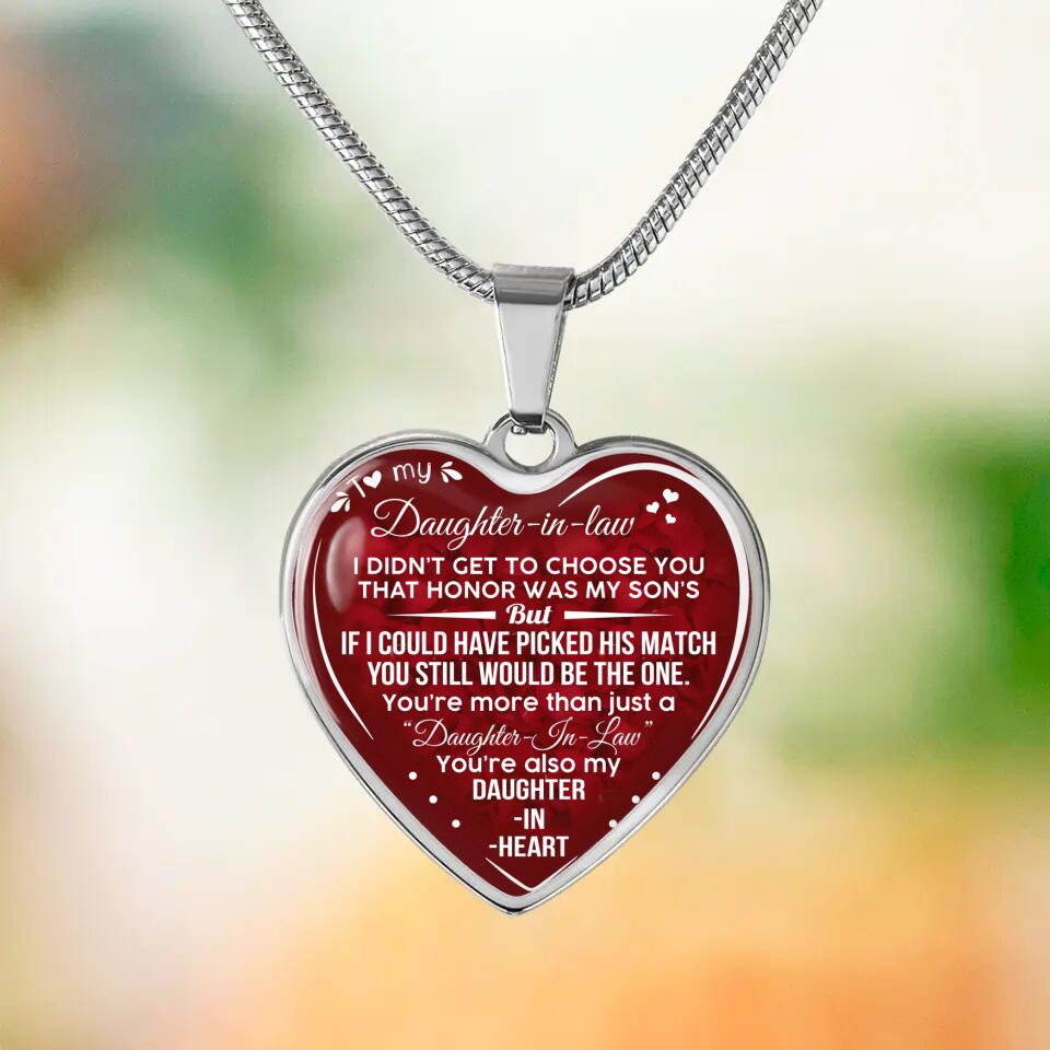 You're Also My Daughter In Heart Personalized Keychain