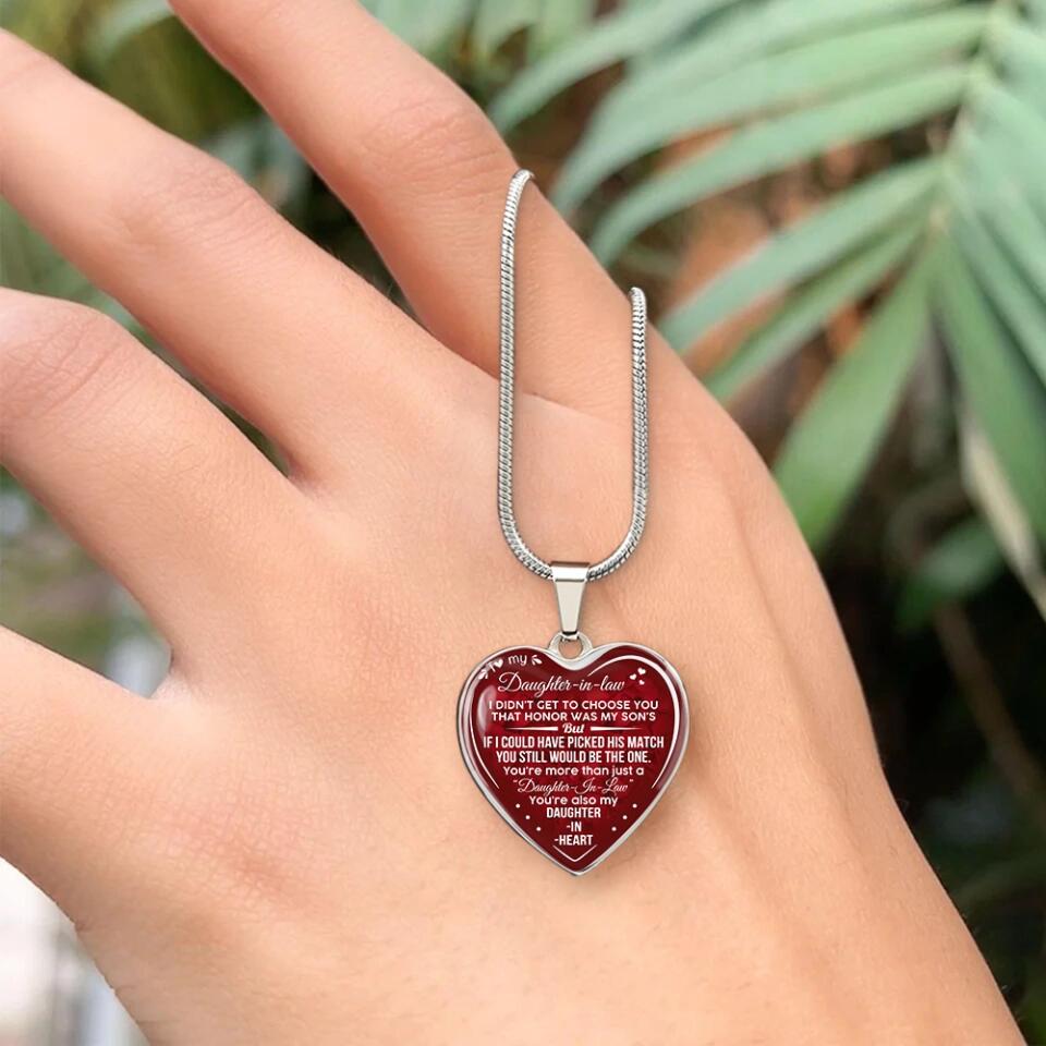 You're Also My Daughter In Heart Personalized Keychain