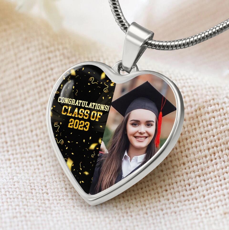 Congratulations Class of 2025  Personalized Heart Keychain