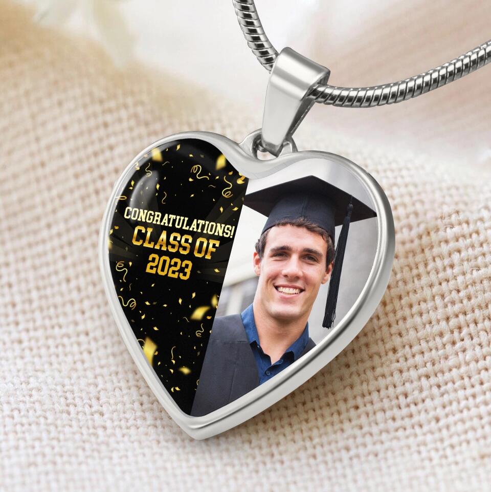 Congratulations Class of 2025  Personalized Heart Keychain