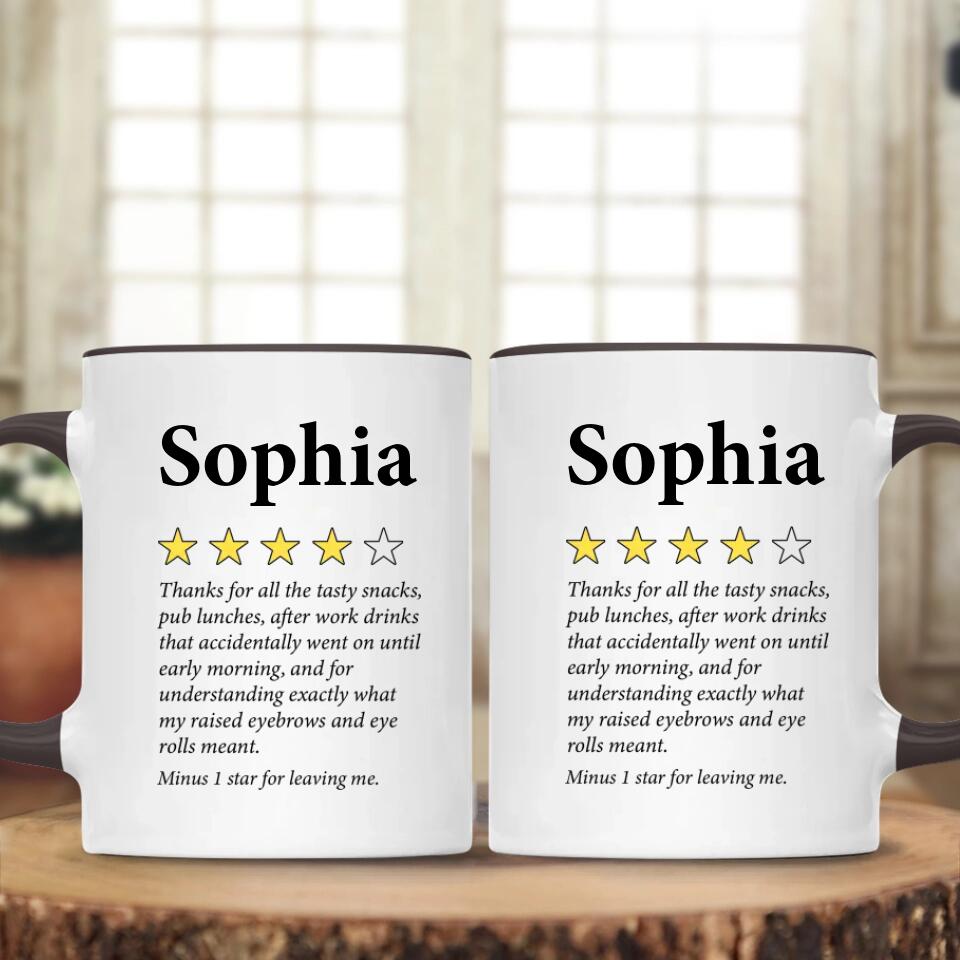 Thanks For All The Tasty Snacks Pub Lunches After Work Personalized Mug Farewell Gift