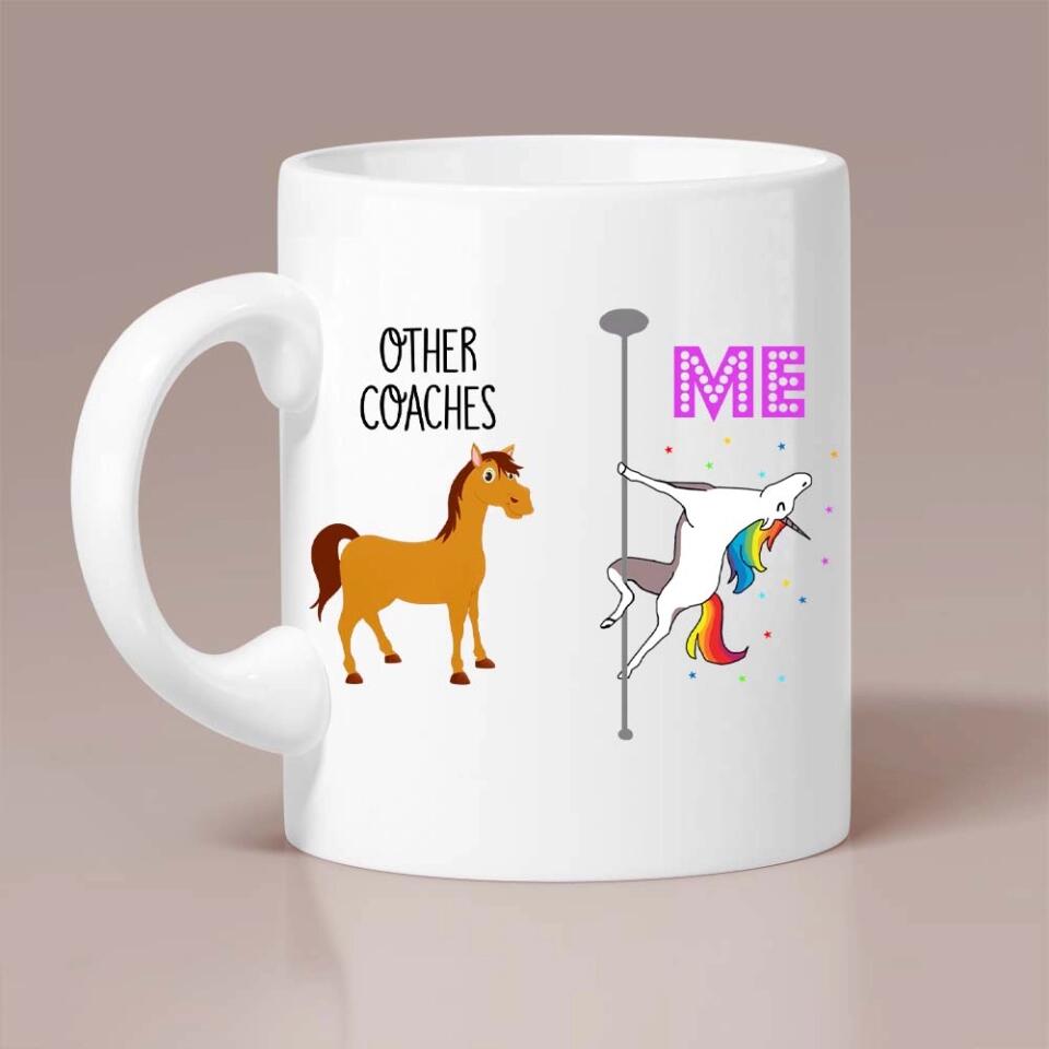 Funny Unicorn Pole Dance Personalized Name Job Title Mug