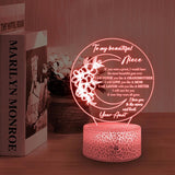 To My Beautiful Niece I Love You To The Moon and Back - Personalized 3D Night Light Lamp - Best Gifts For Niece From Aunt - 211IHPVSLL534
