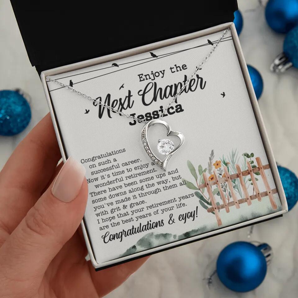 Enjoy The Next Chapter - Multiple Choice Necklace Chain Jewelry - Retirement Gift For Her