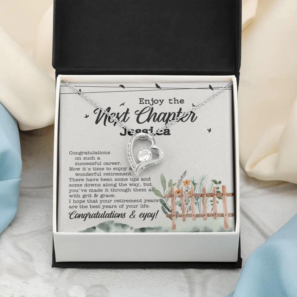 Enjoy The Next Chapter - Multiple Choice Necklace Chain Jewelry - Retirement Gift For Her