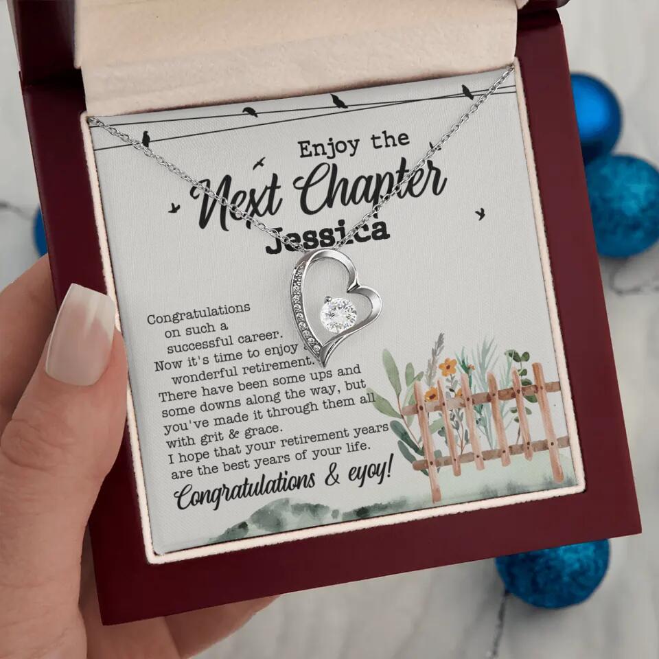 Enjoy The Next Chapter - Multiple Choice Necklace Chain Jewelry - Retirement Gift For Her