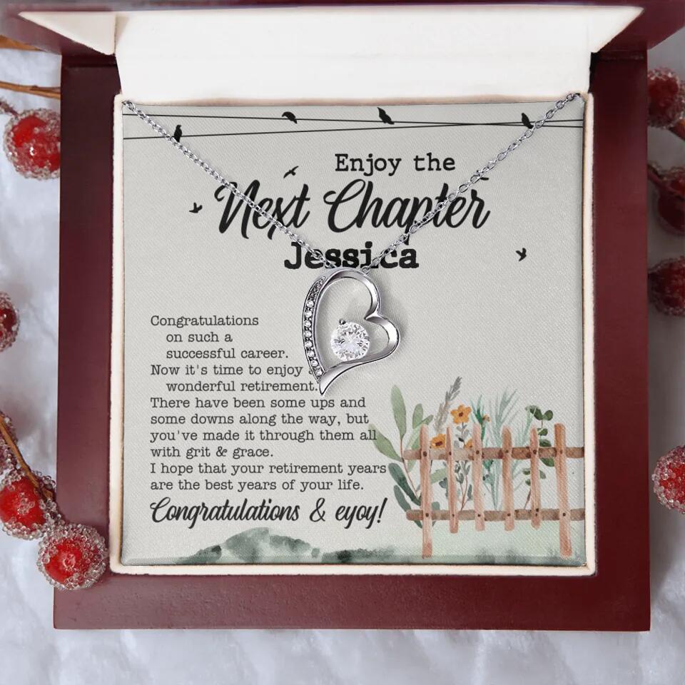 Enjoy The Next Chapter - Multiple Choice Necklace Chain Jewelry - Retirement Gift For Her
