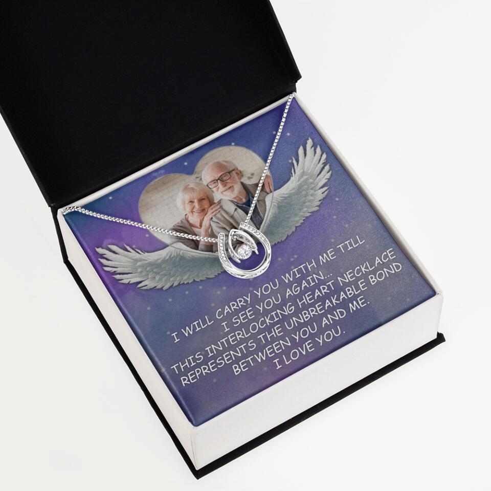 I Will Carry You Till I Can See You Again - Personalized Necklace - Memorial Gift for Beloved