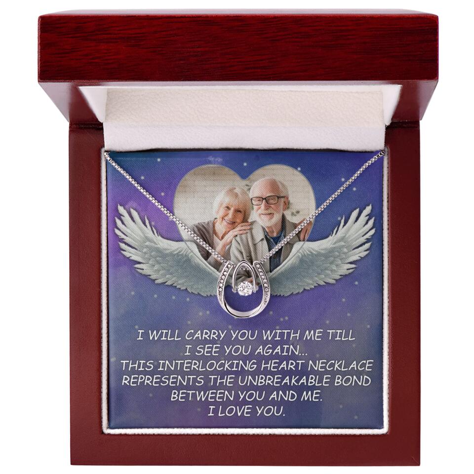 I Will Carry You Till I Can See You Again - Personalized Necklace - Memorial Gift for Beloved