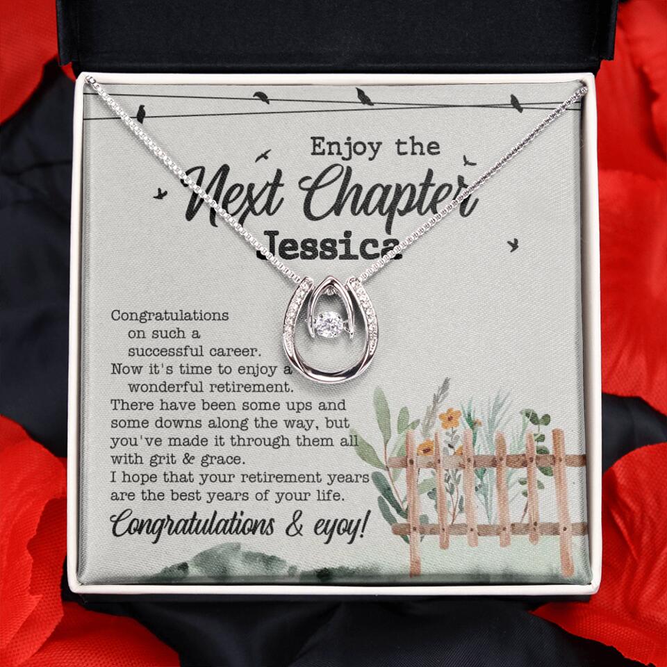 Enjoy The Next Chapter - Multiple Choice Necklace Chain Jewelry - Retirement Gift For Her