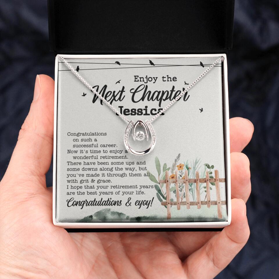 Enjoy The Next Chapter - Multiple Choice Necklace Chain Jewelry - Retirement Gift For Her