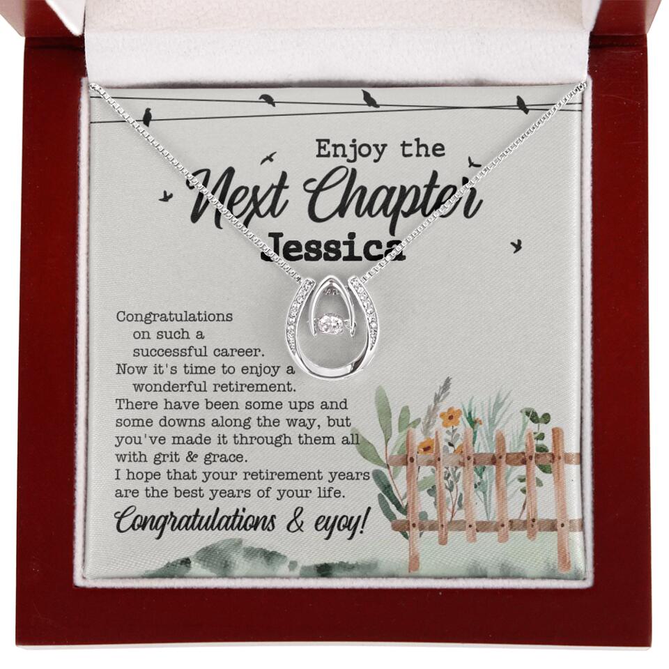 Enjoy The Next Chapter - Multiple Choice Necklace Chain Jewelry - Retirement Gift For Her