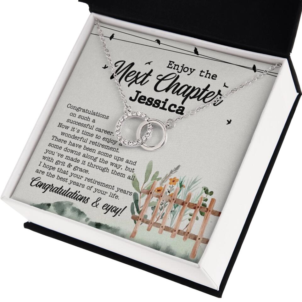 Enjoy The Next Chapter - Multiple Choice Necklace Chain Jewelry - Retirement Gift For Her