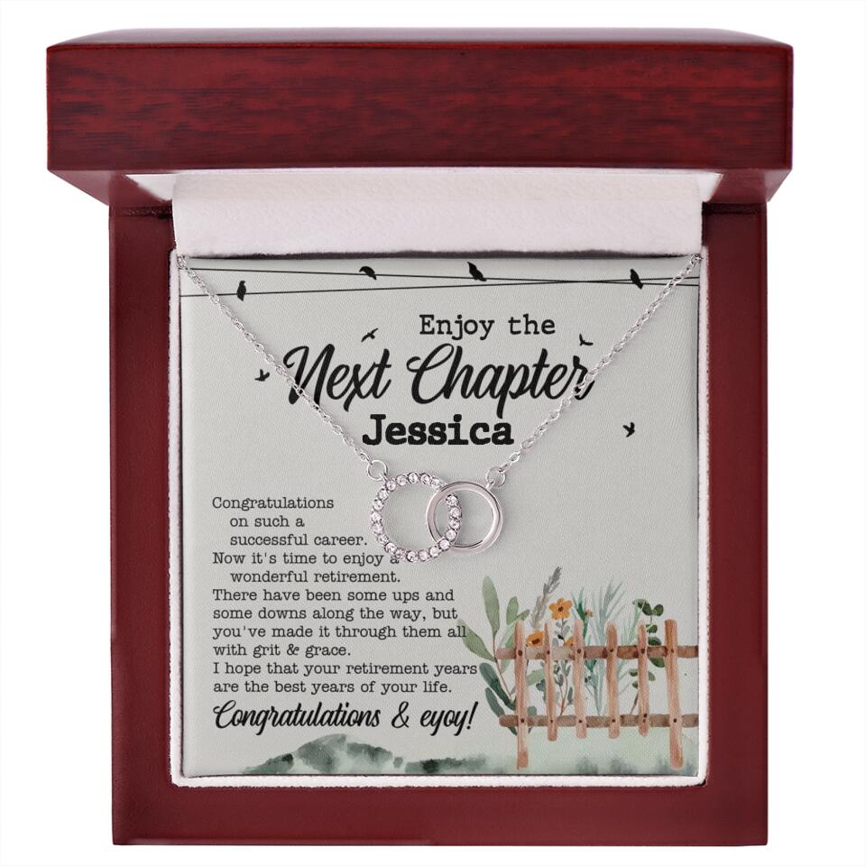 Enjoy The Next Chapter - Multiple Choice Necklace Chain Jewelry - Retirement Gift For Her