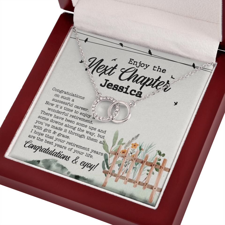 Enjoy The Next Chapter - Multiple Choice Necklace Chain Jewelry - Retirement Gift For Her
