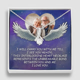 I Will Carry You Till I Can See You Again - Memorial Gift for Beloved - Personalized Photo - Custom Upload Image - Necklace - Women's Jewelry - Gift for Loss Husband Loss Brother - 302ICNNPJE223