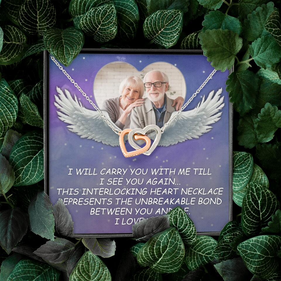I Will Carry You Till I Can See You Again - Personalized Necklace - Memorial Gift for Beloved