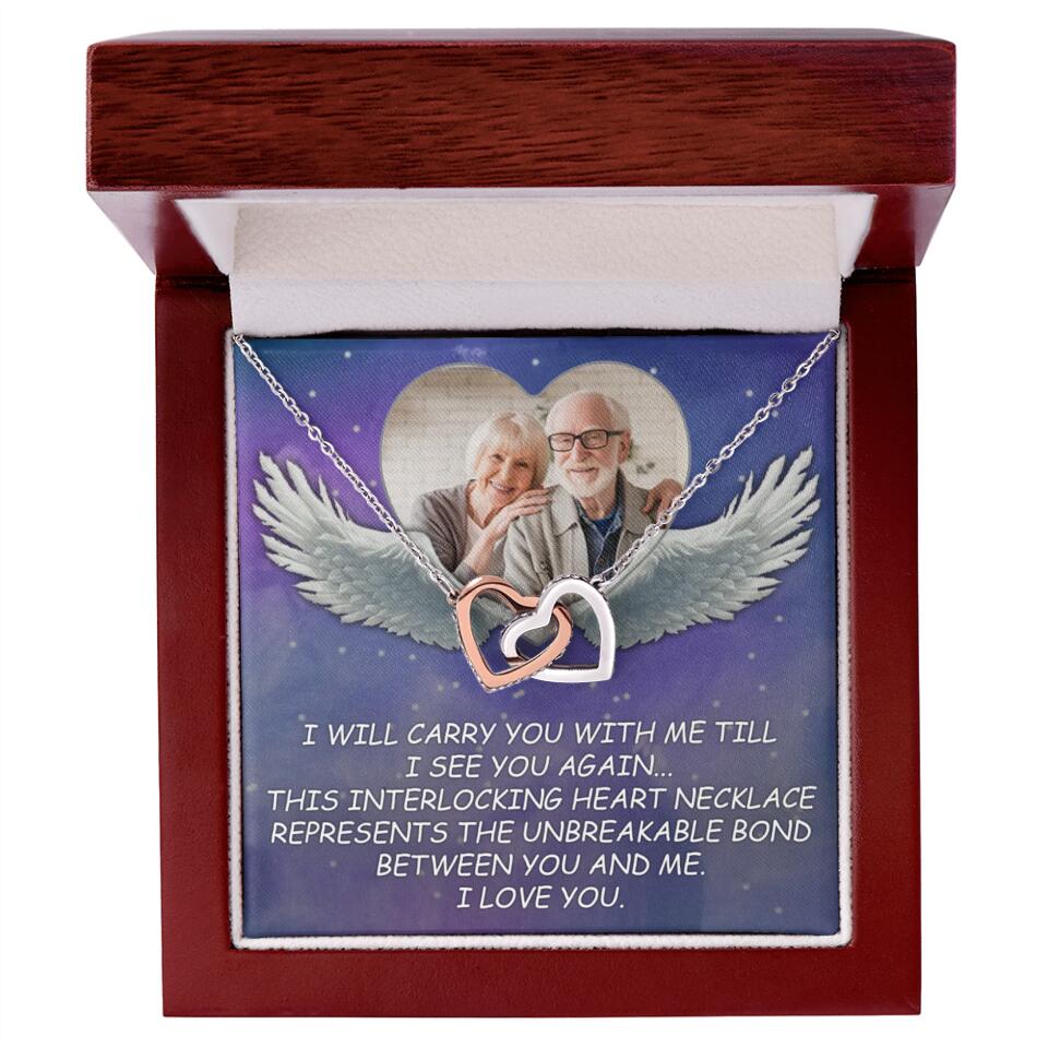 I Will Carry You Till I Can See You Again - Personalized Necklace - Memorial Gift for Beloved