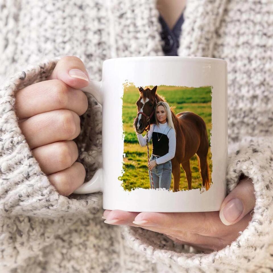 I Work Hard So That My Horse Can Have a Better Life - Personalized Mug - Gift for Horse Lovers