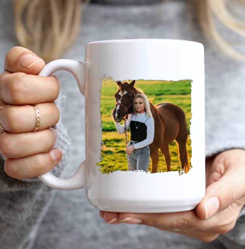I Work Hard So That My Horse Can Have a Better Life - Personalized Mug - Gift for Horse Lovers