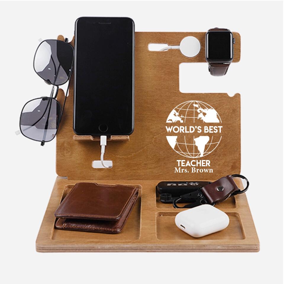 World's Best Teacher/Professor Personalized Dock Station