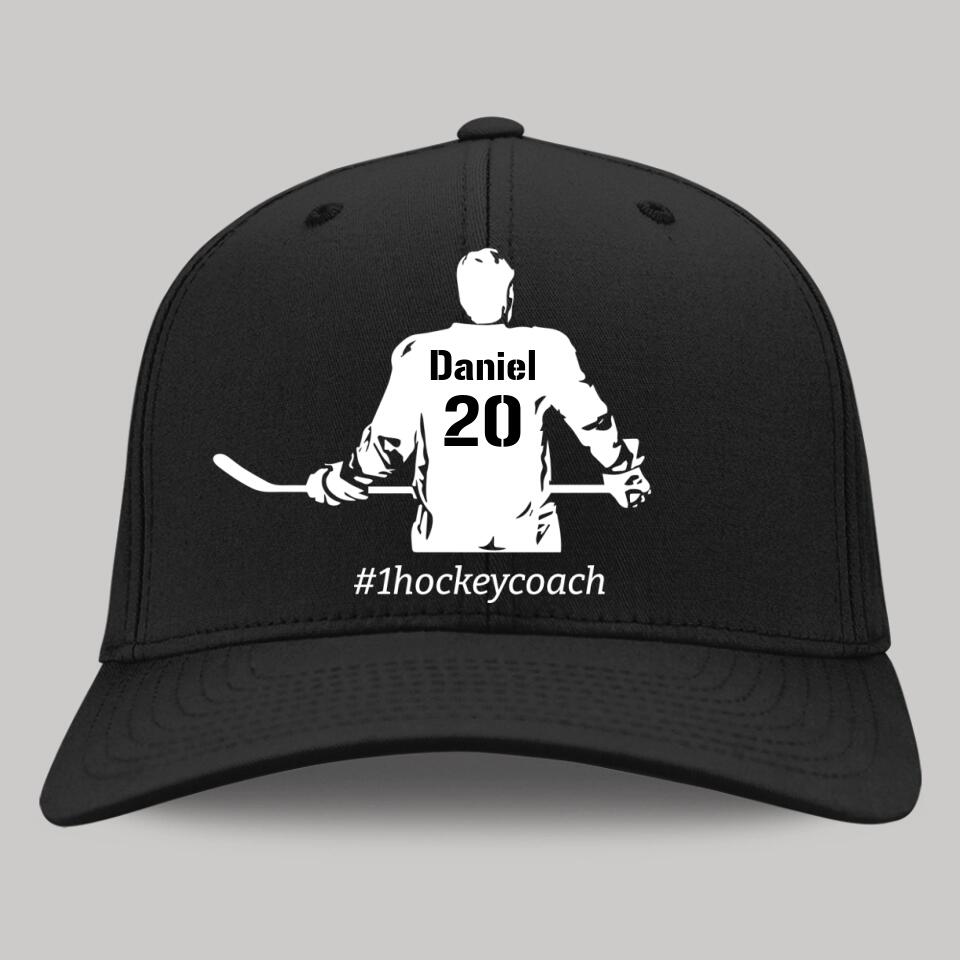 Survivor Hockey Player Hockey Coach - Personalized Cap - Gift For Hockey Lover or Hockey Coach