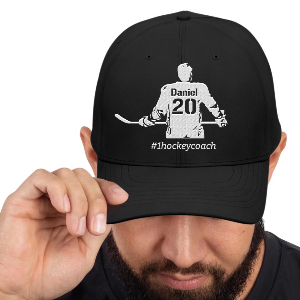 Survivor Hockey Player Hockey Coach - Personalized Cap - Gift For Hockey Lover or Hockey Coach