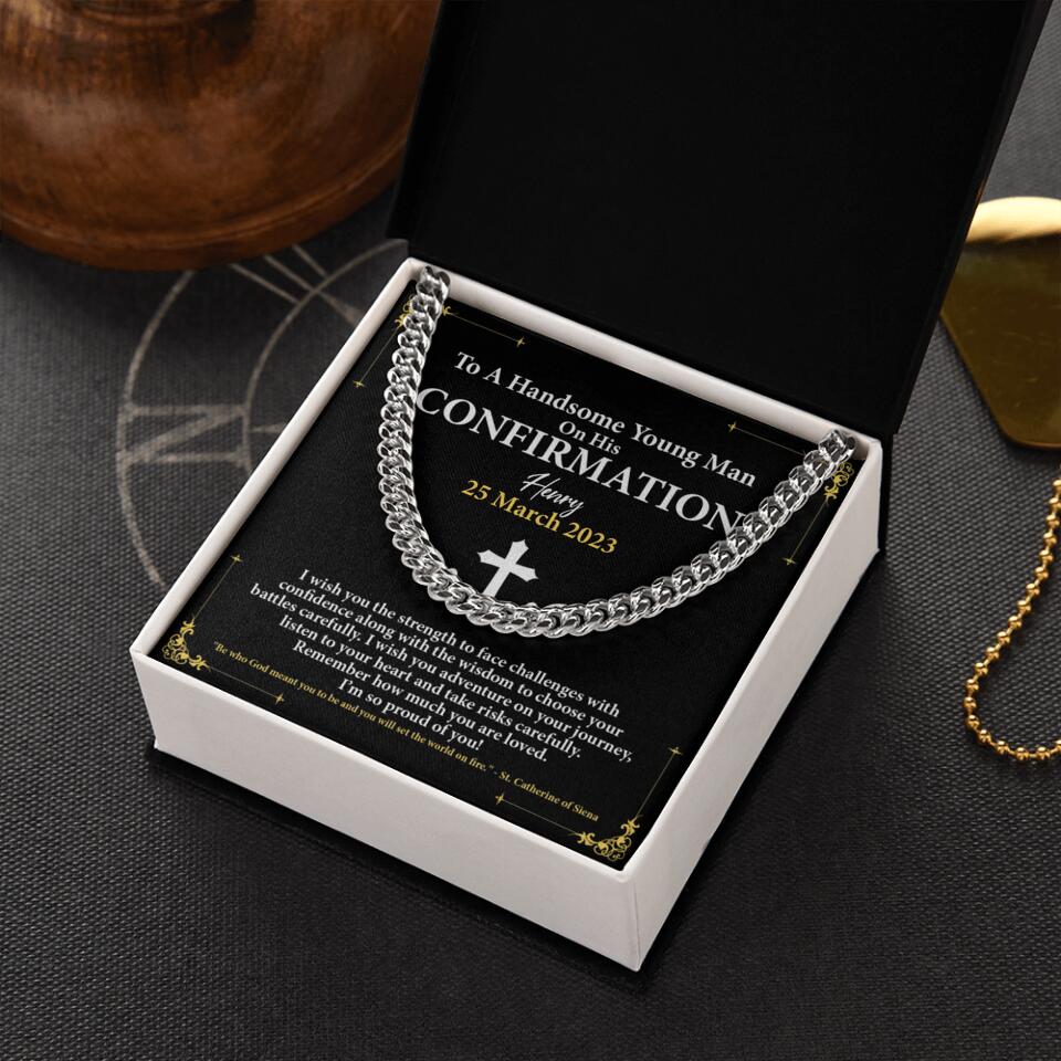 To a Handsome Young Man on His Confirmation Man Necklace