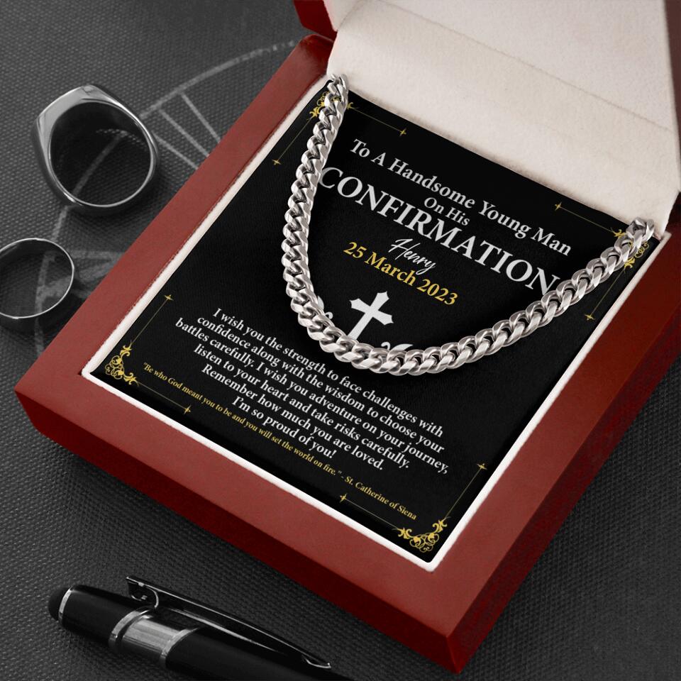 To a Handsome Young Man on His Confirmation Man Necklace