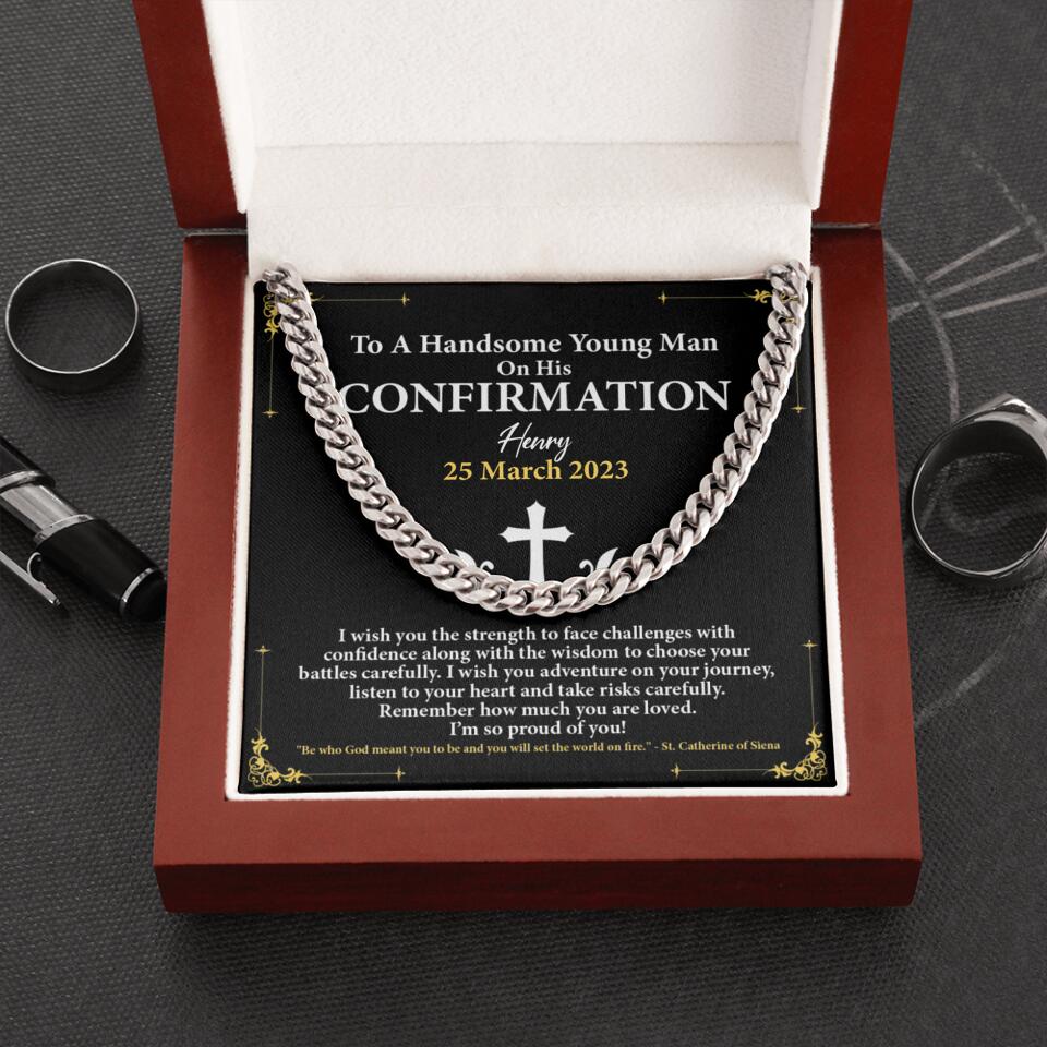 To a Handsome Young Man on His Confirmation Man Necklace