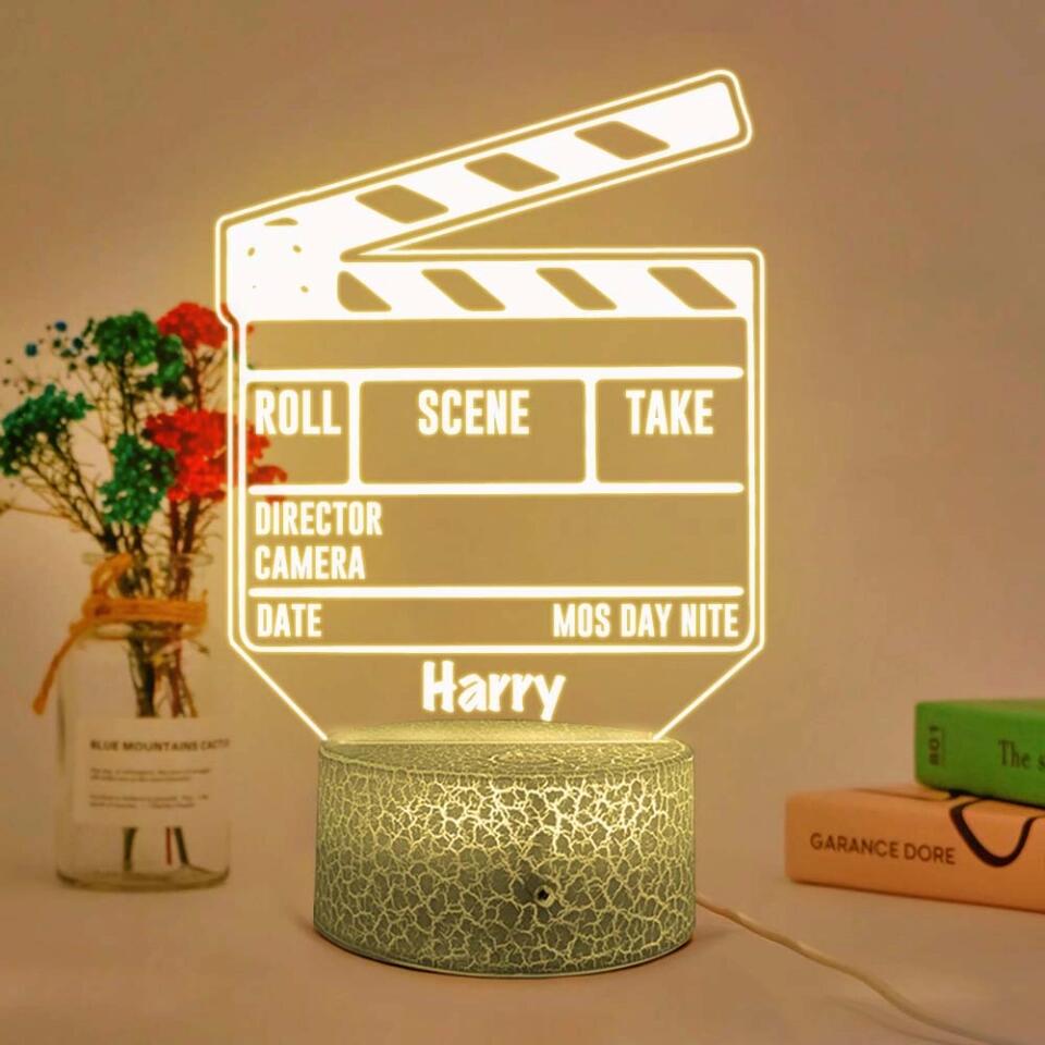 Roll Scene Take Director Camera Personalized Led Light