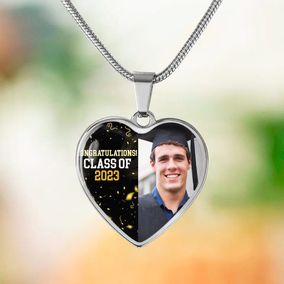Congratulations Class of 2025  Personalized Heart Keychain