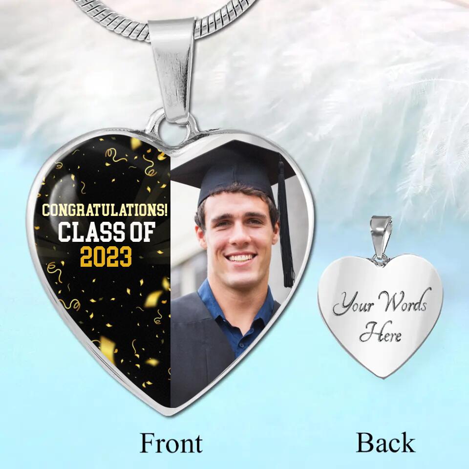 Congratulations Class of 2025  Personalized Heart Keychain