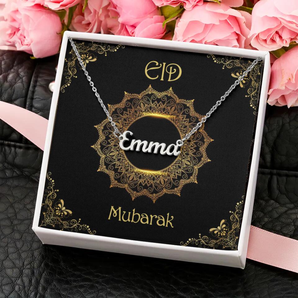 Eid Mubarak Ramadan Custom Necklace Gift for Eid