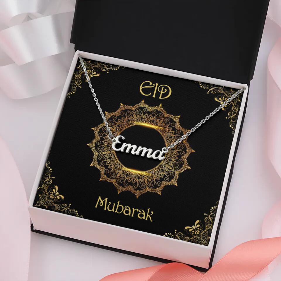 Eid Mubarak Ramadan Custom Necklace Gift for Eid