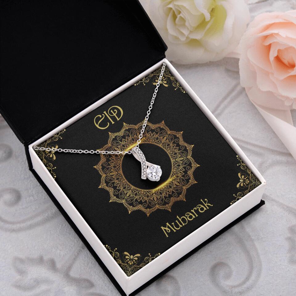 Eid Mubarak Ramadan Custom Necklace Gift for Eid