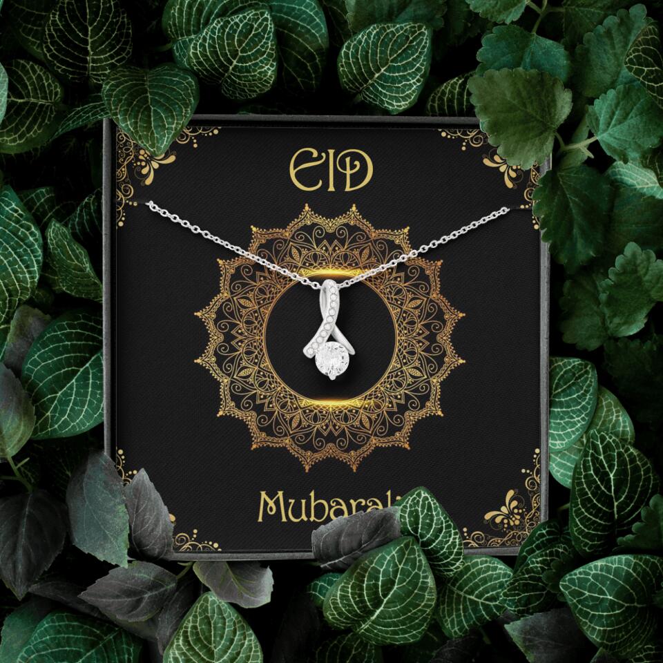 Eid Mubarak Ramadan Custom Necklace Gift for Eid