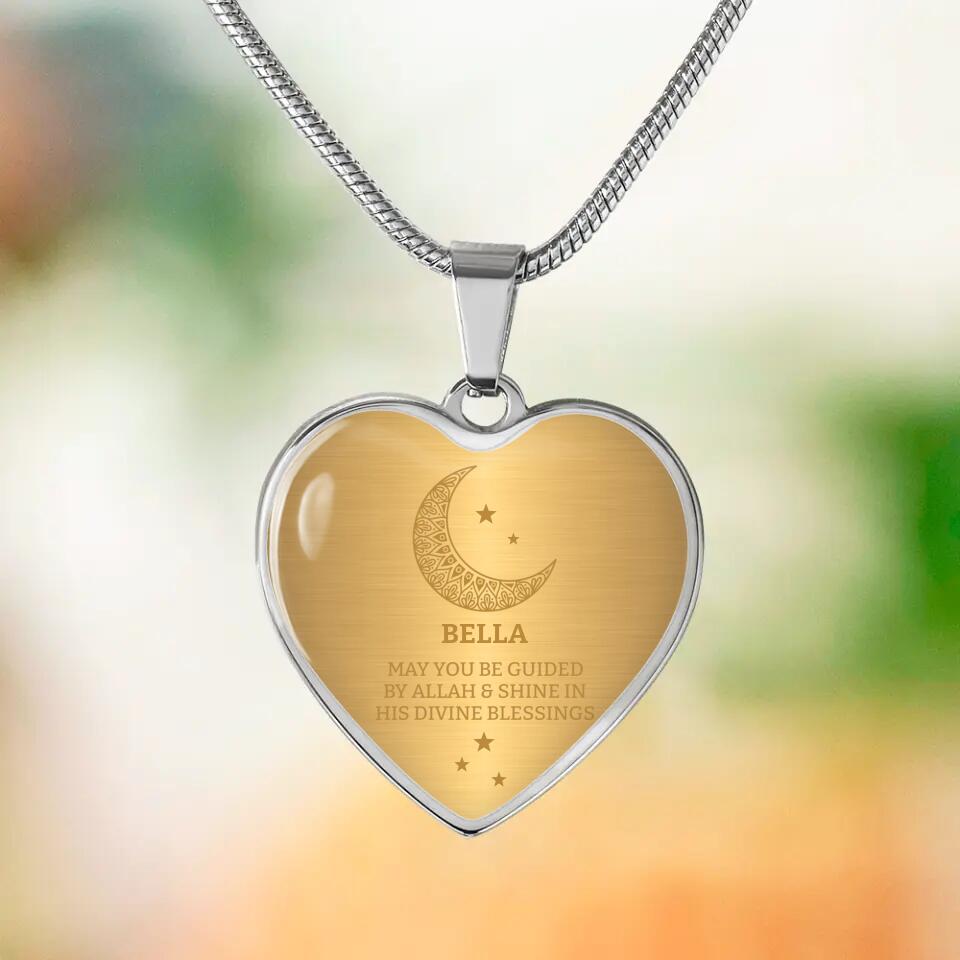 May You Be Guided By Allah Custom Keychain Necklace Gift For Eid