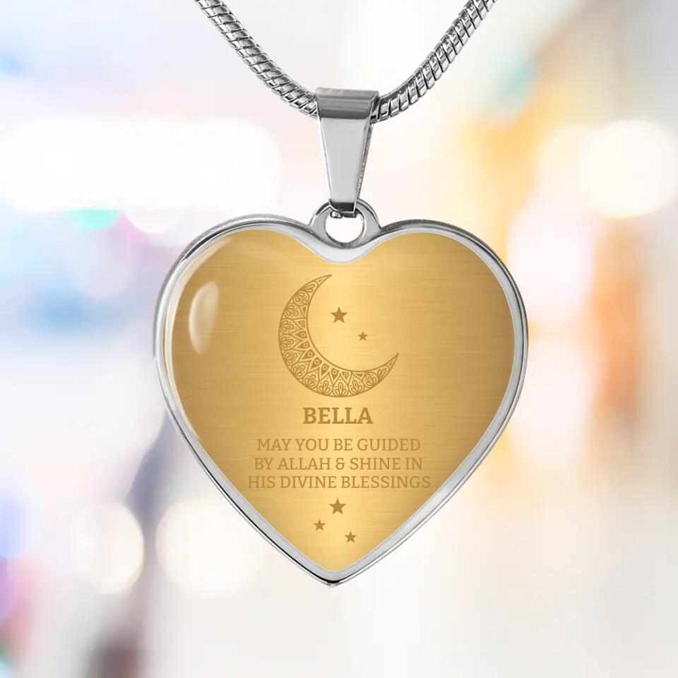 May You Be Guided By Allah Custom Keychain Necklace Gift For Eid