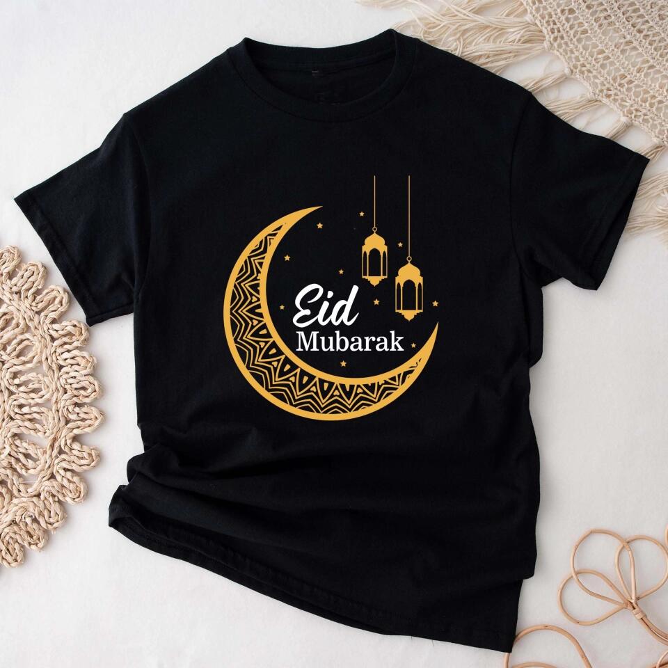 EID Mubarak Ramadan Kareem Moon Mosque T-Shirt Muslim Festival