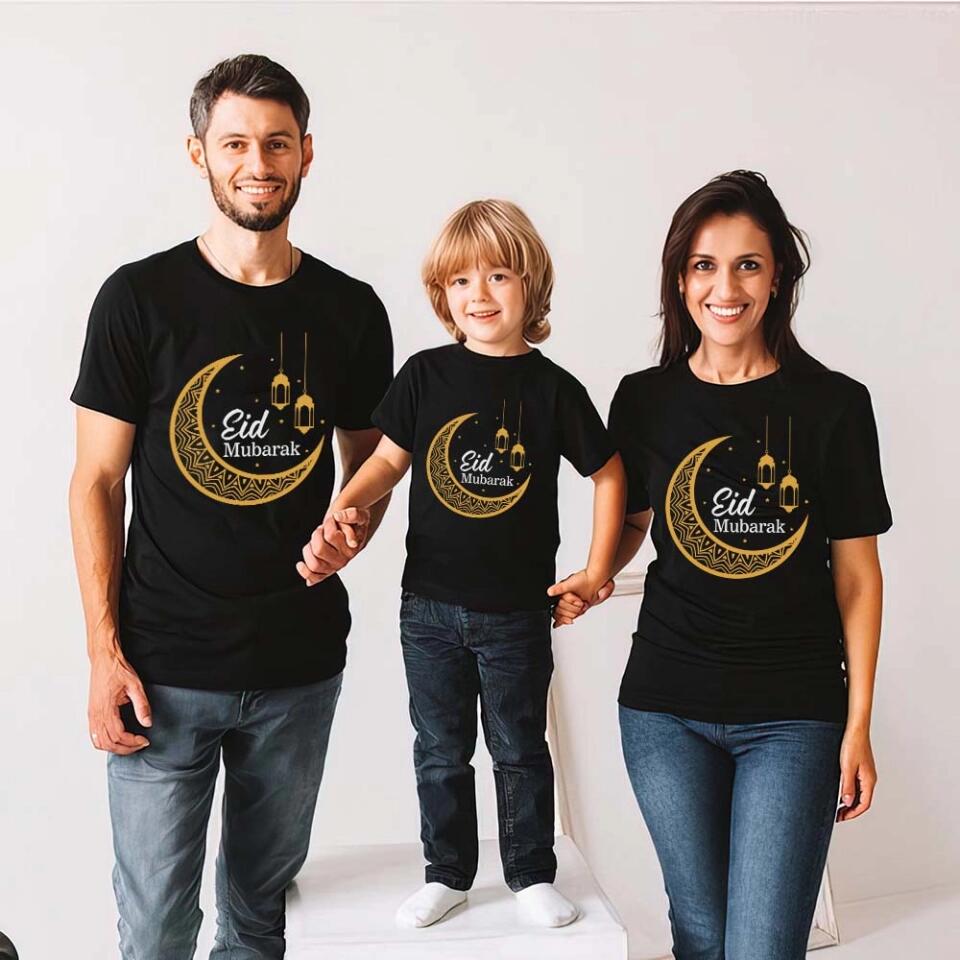 EID Mubarak Ramadan Kareem Moon Mosque T-Shirt Muslim Festival