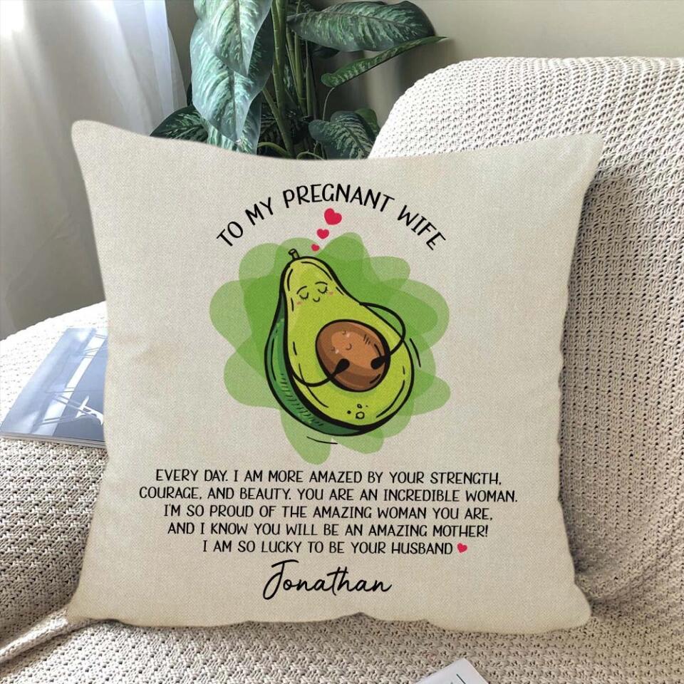 To My Pregrant Wife, You Will be An Amazing Mother - Custom Pillow - Gift for Pregnant Wife