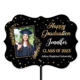 Happy Graduation Class of 2023 - Personalized Photo - Custom Name - Metal Garden Art - Garden Sign - Graduation Gift for Son/Daughter - Gift for Seniors - 304ICNLNMT489