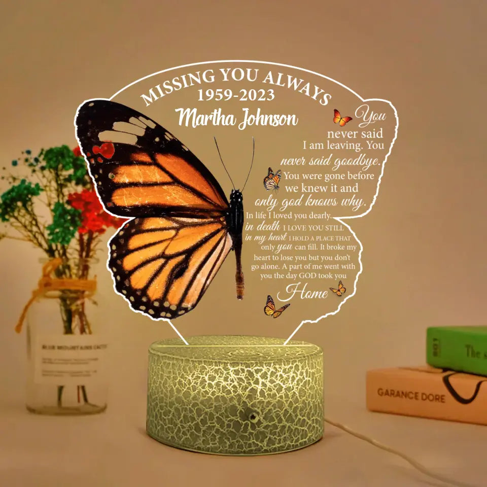 Missing You Always A Part Of Me - Personalized Led Light